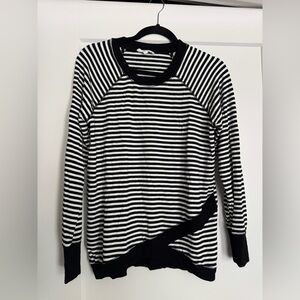 Workshop Republic Clothing Monochrome Striped Top Size S